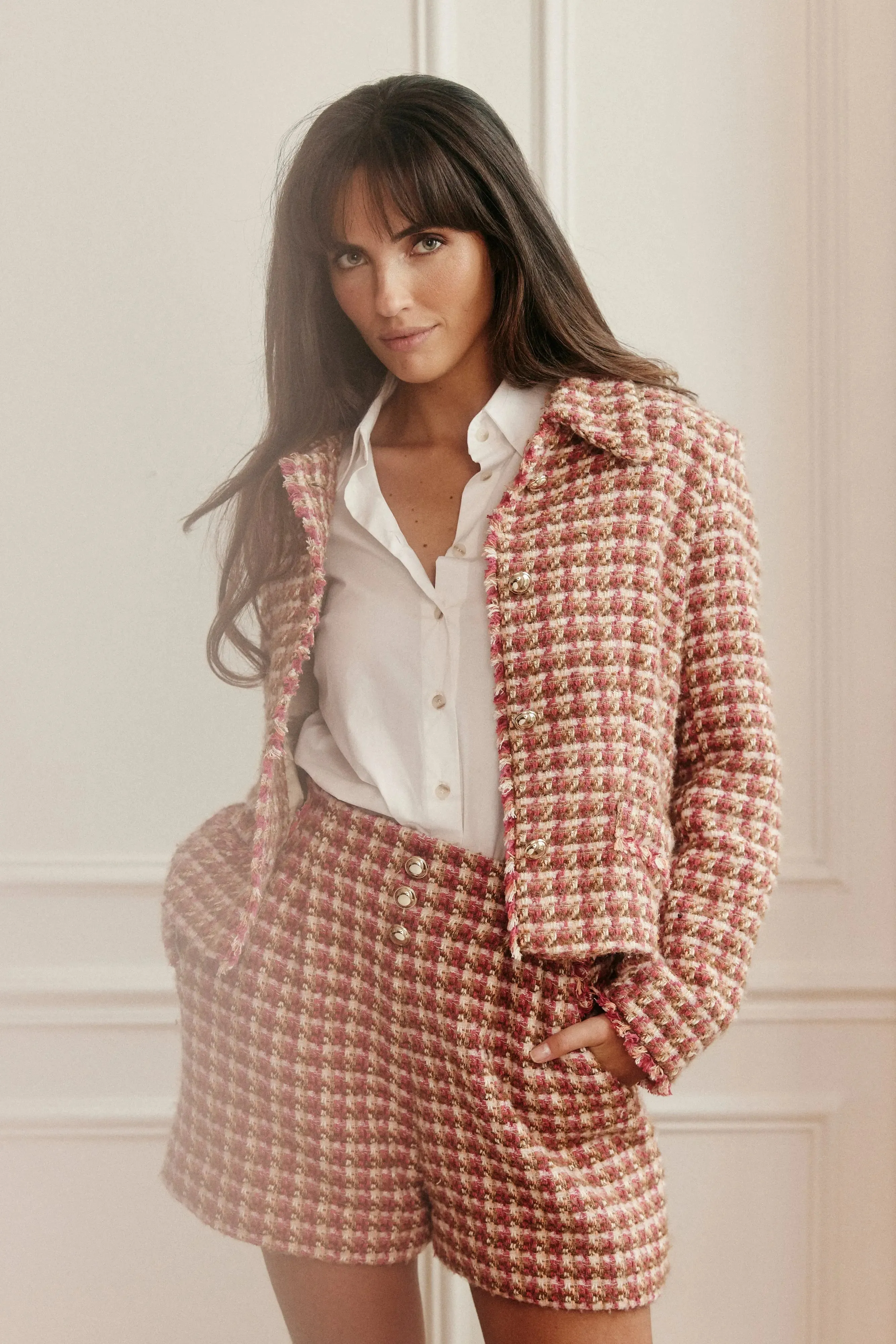 Short Valentin - Tweed brun