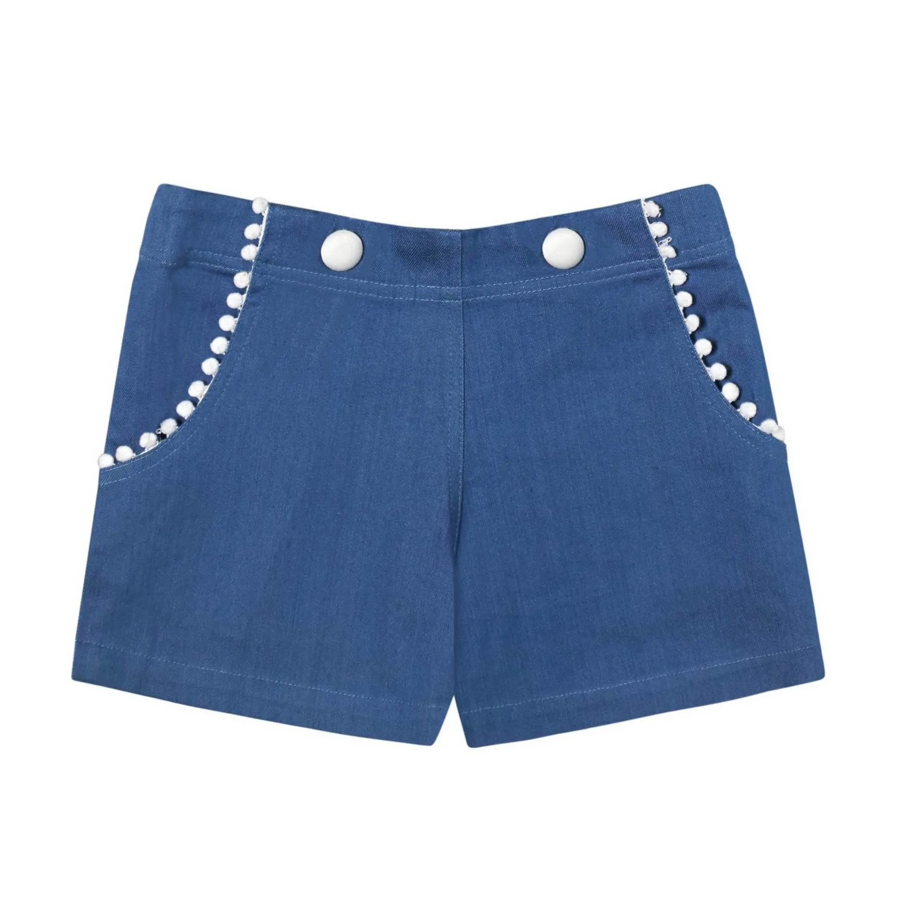 Short Été Fille | Coton Bleu Clair | ANGIE
