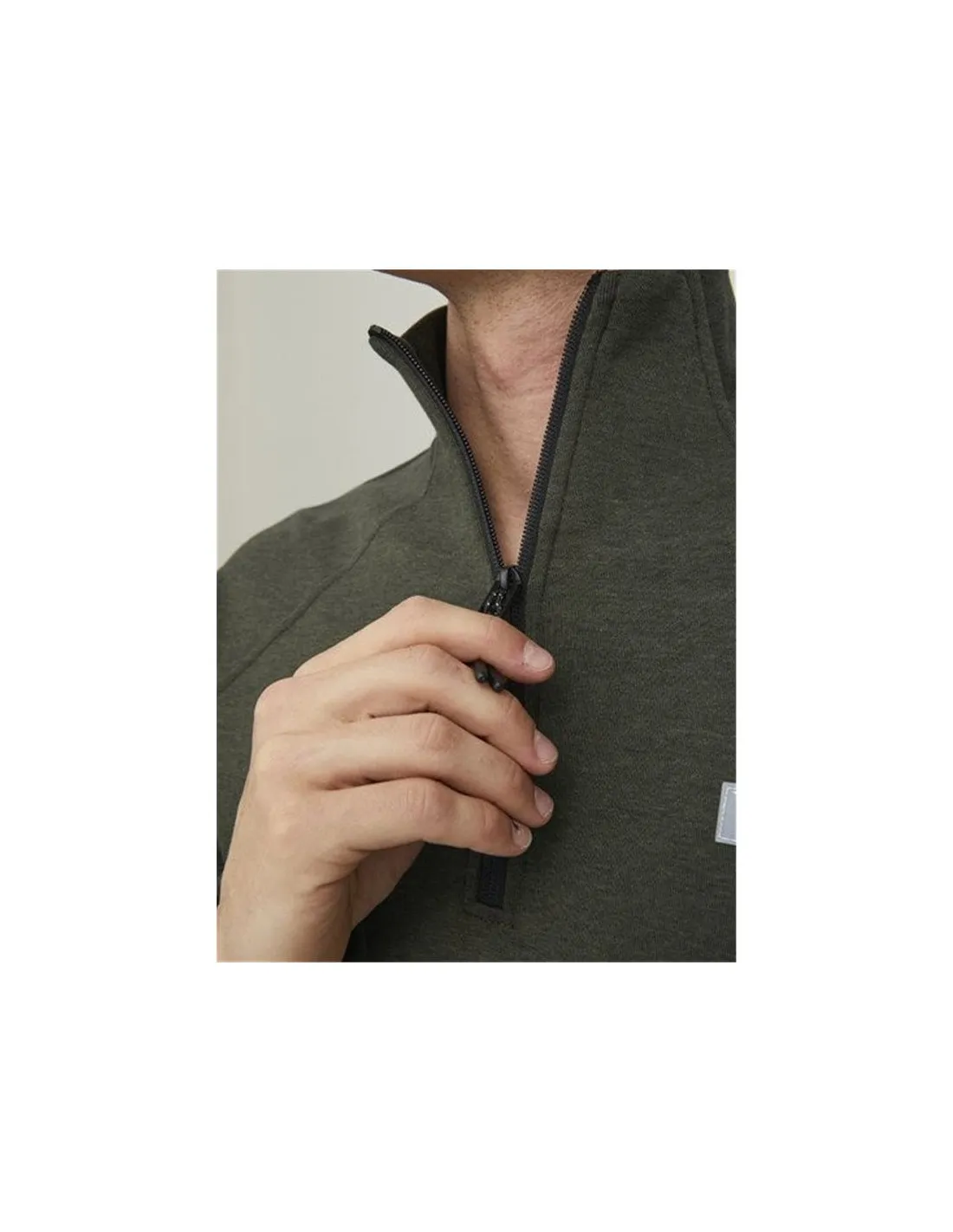 Sweat Homme Jack and Jones Jcoair Half Zip Forest Night