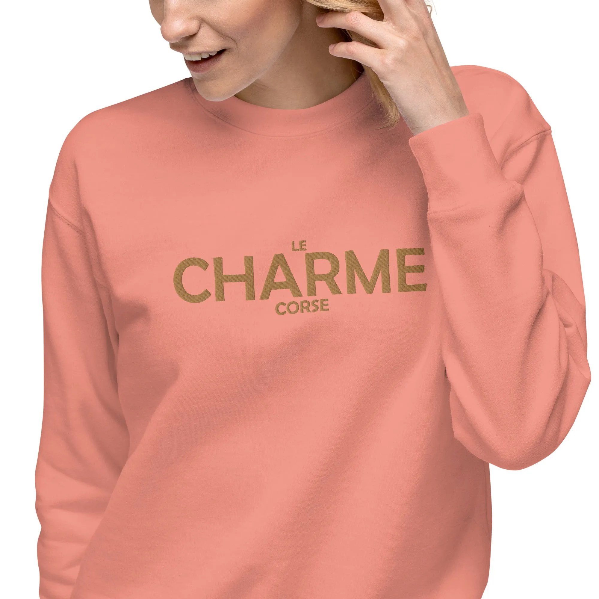Sweatshirt premium Brodé Le Charme Corse