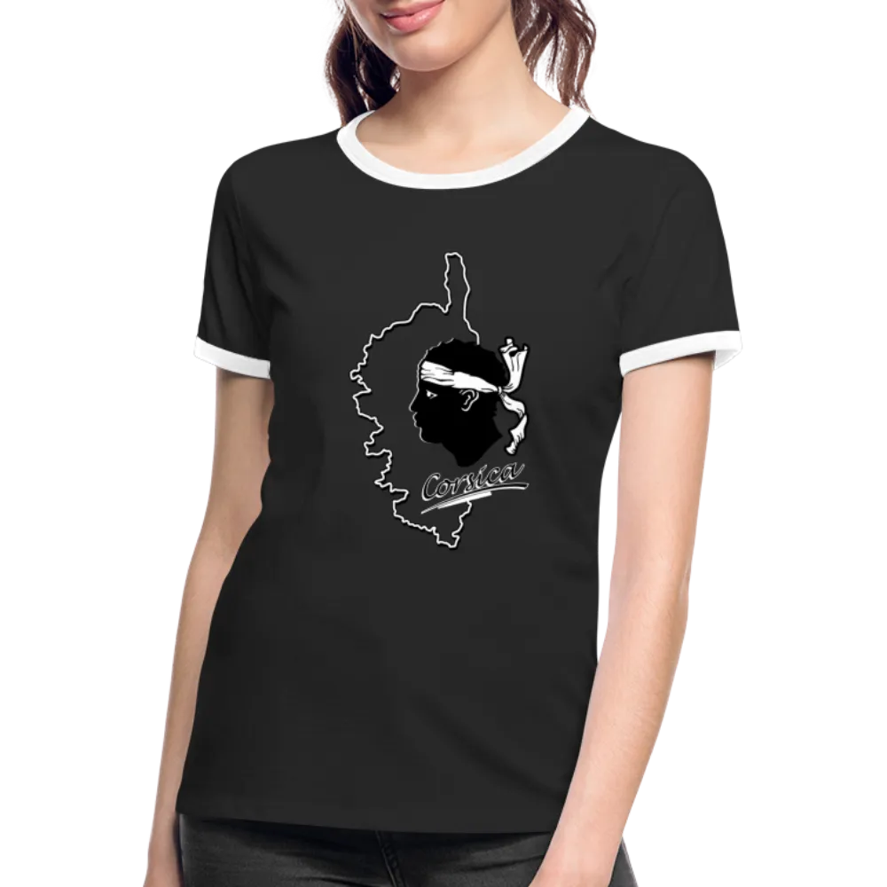 T-shirt contrasté Corse & Tête de Maure
