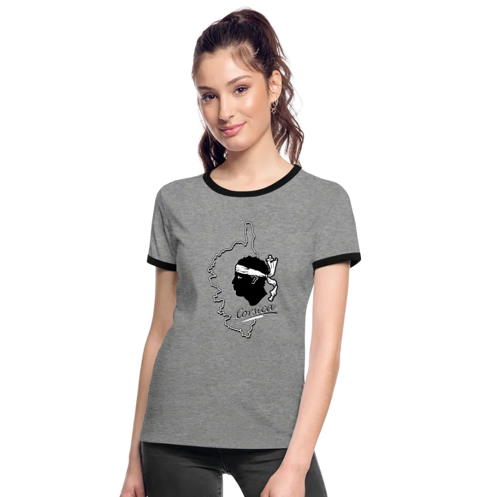 T-shirt contrasté Corse & Tête de Maure