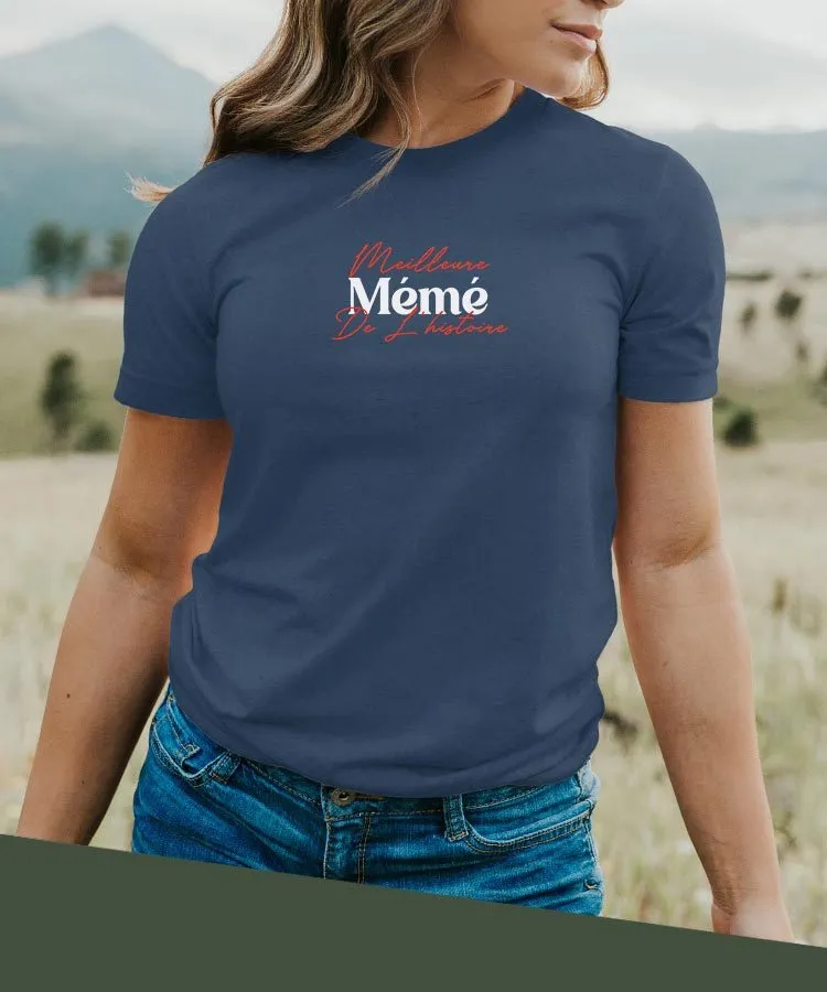 T-Shirt Meilleure Mémé de l'histoire Pour femme