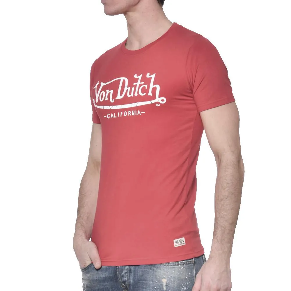 T-shirt Rouge Homme Von Dutch Life