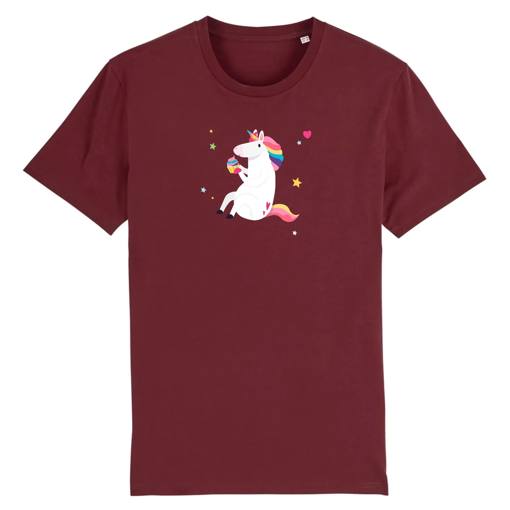 T shirt Unisex Licorne avec cupcake