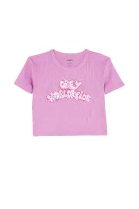 T-shirt Violet Obey - Femme | Citadium