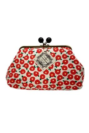 Trousse Camélia Couleur rouge/blanc